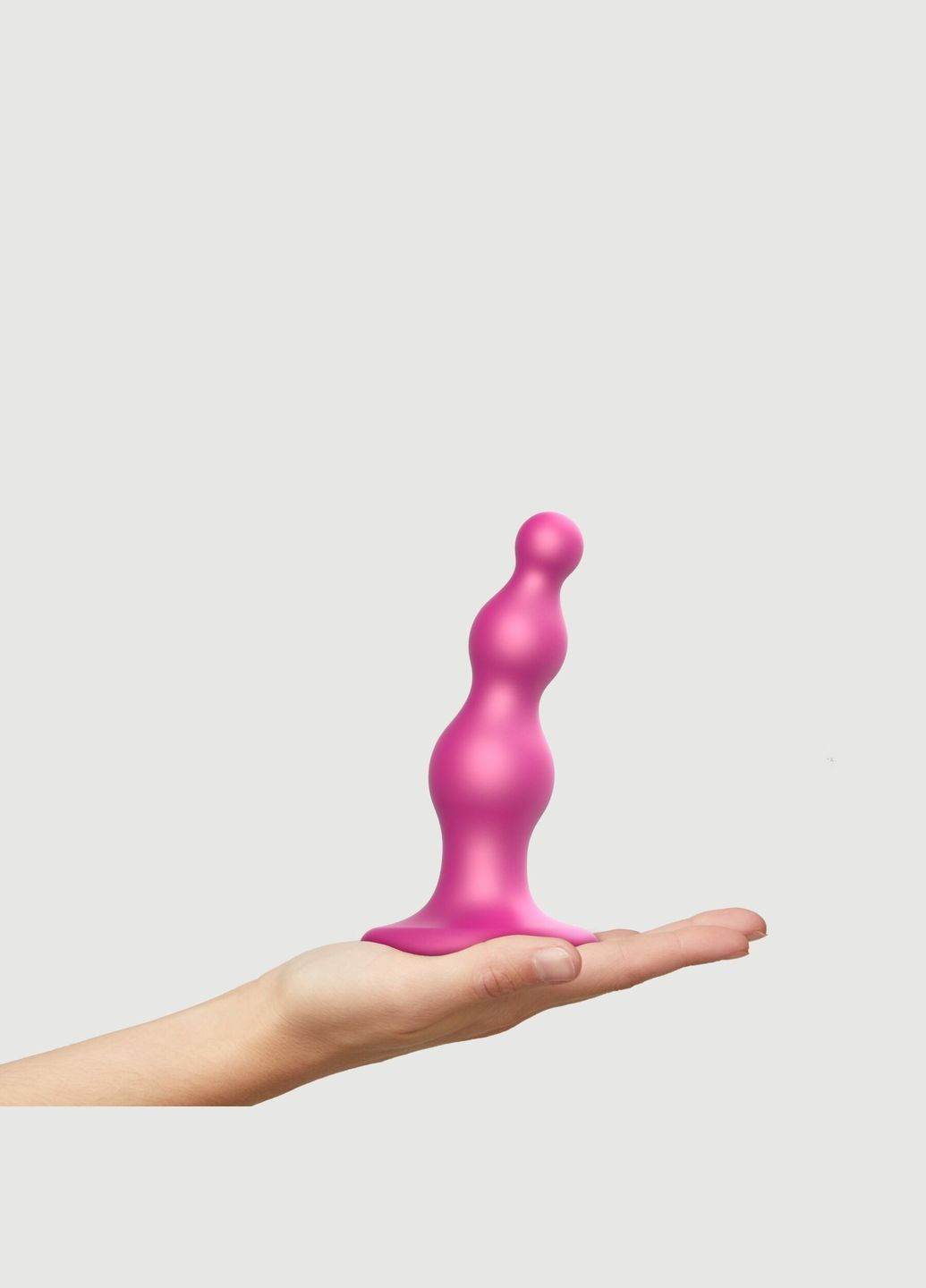 Насадка для страпона StrapOn-Me Dildo Plug Beads Framboise Metallic S - CherryLove Strap-On-Me (296623467)