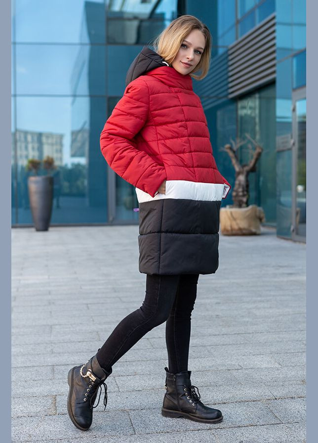 Червоне демісезонне Пальто Томі Червоний MioRichi