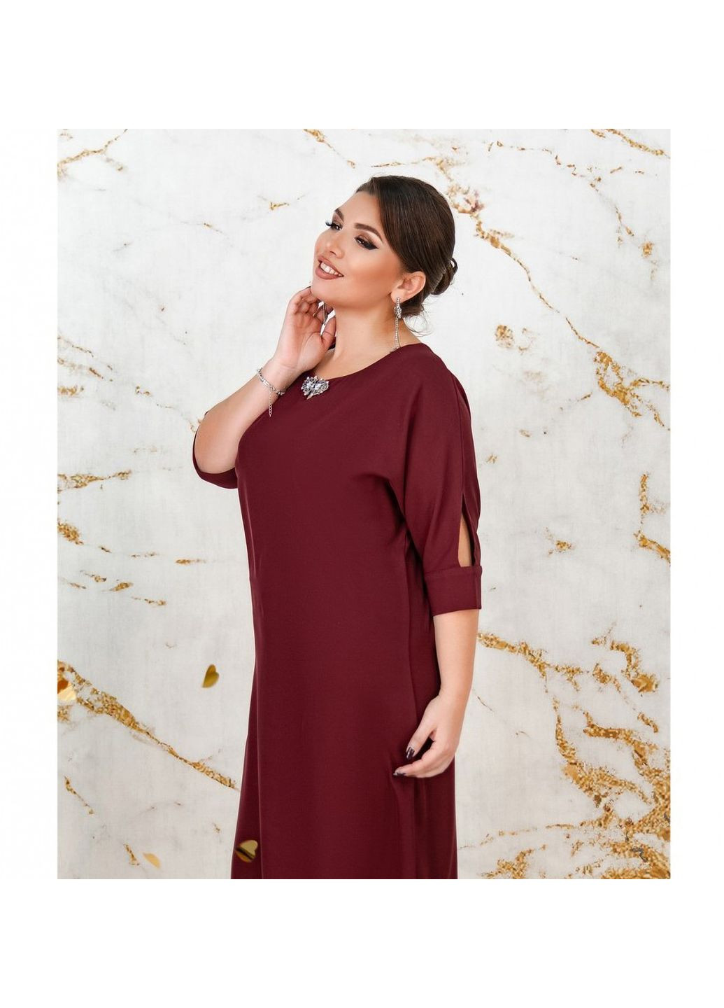 Бордовое платье Liton