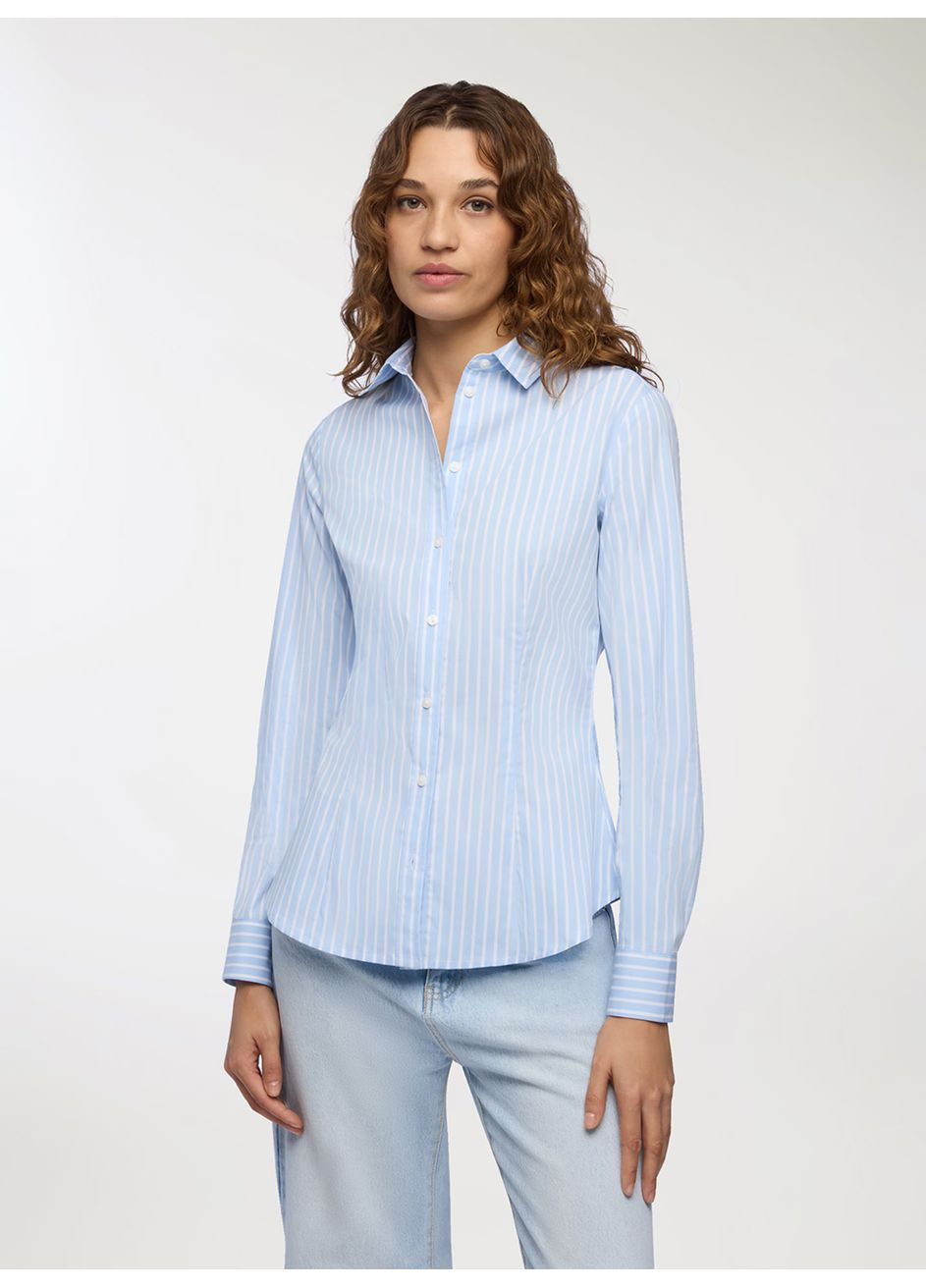 Голубая блузка женщин Terranova