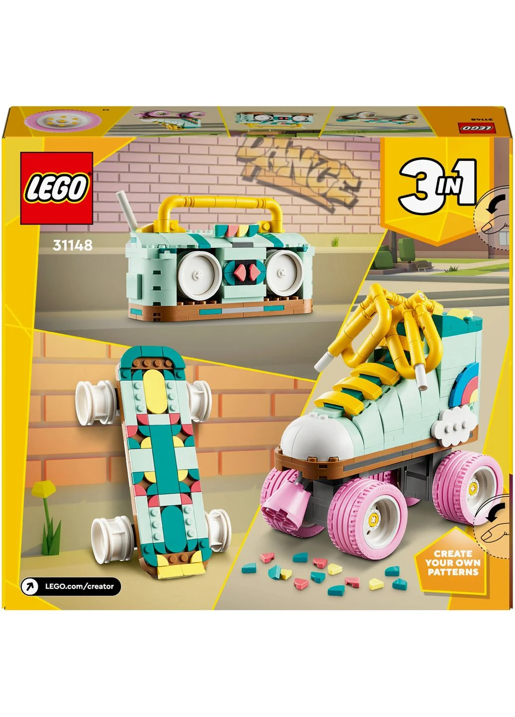 Конструктор Creator Ретро ролики, 342 деталі () Lego 31148 (328395079)