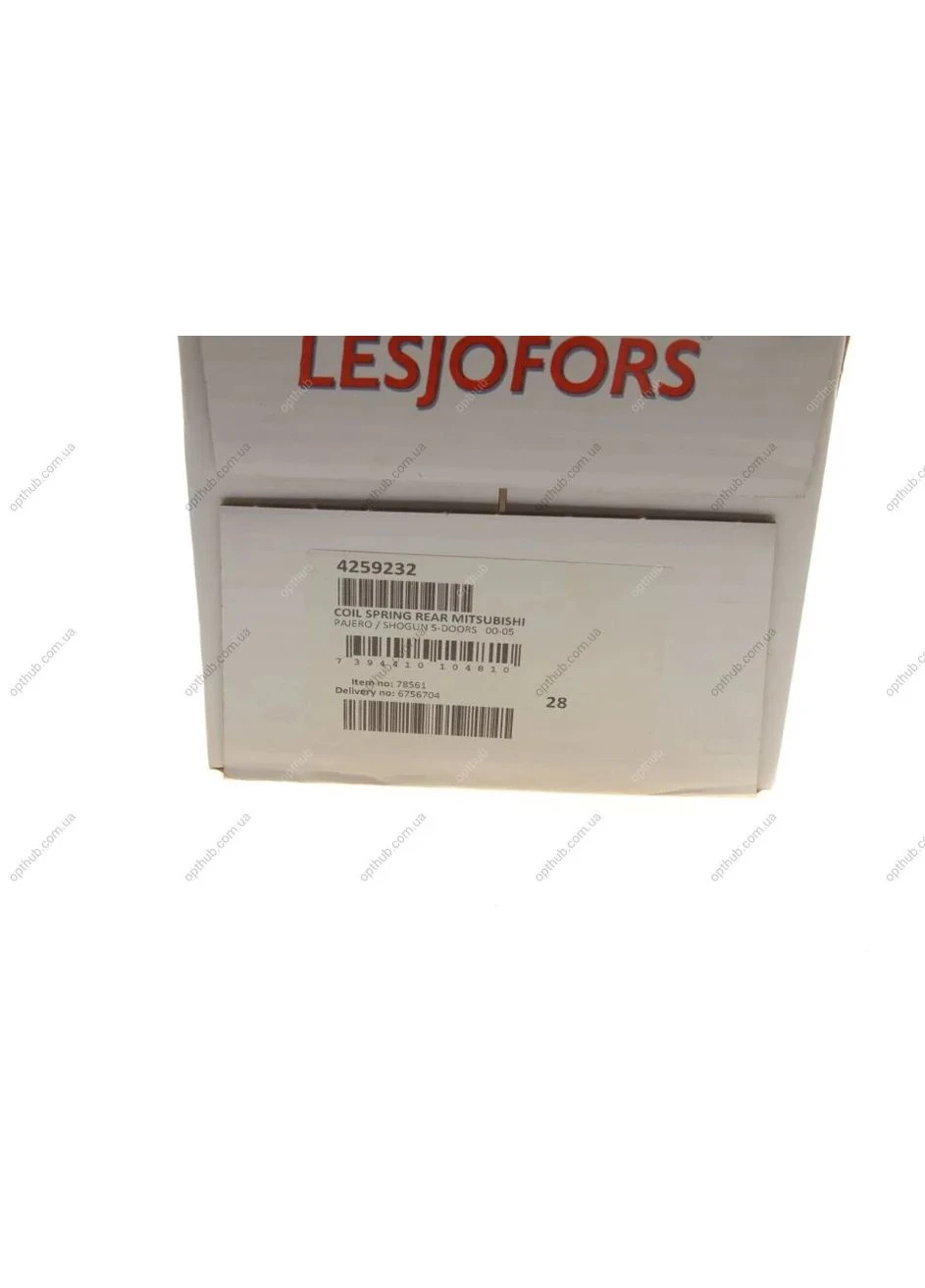 Пружина подв. задн. MITSUBISHI (пр-во ) 4259232 Lesjofors (366114360)
