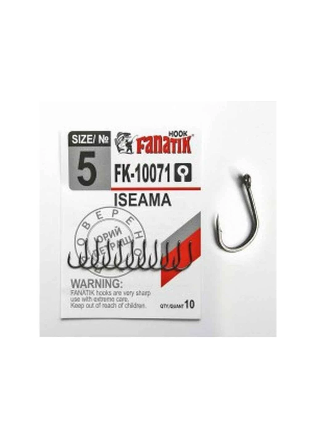 Крючок ISEAMA №5 10шт/уп арт.FK10071 ТМ Fanatik (303676399)