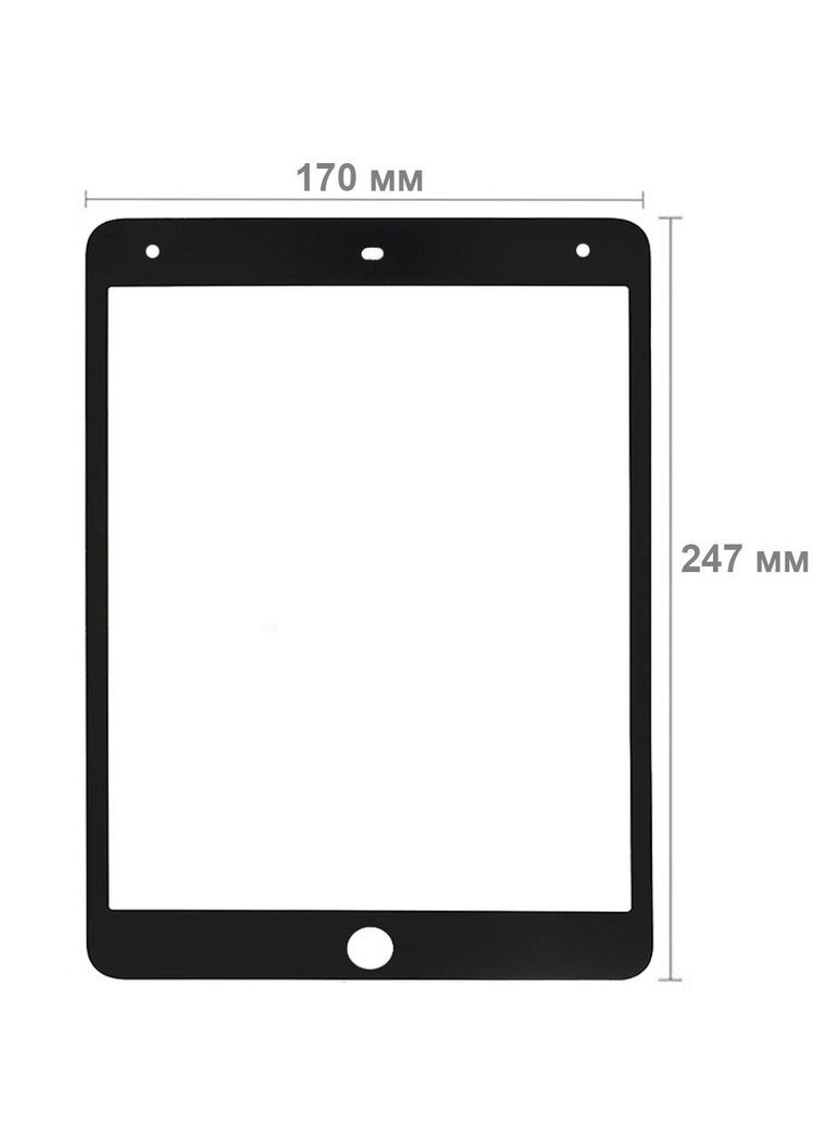 Защитное стекло 10D для планшета Apple iPad 10.2" 2019 / 2020 / 2021 Black BeCover (285767725)
