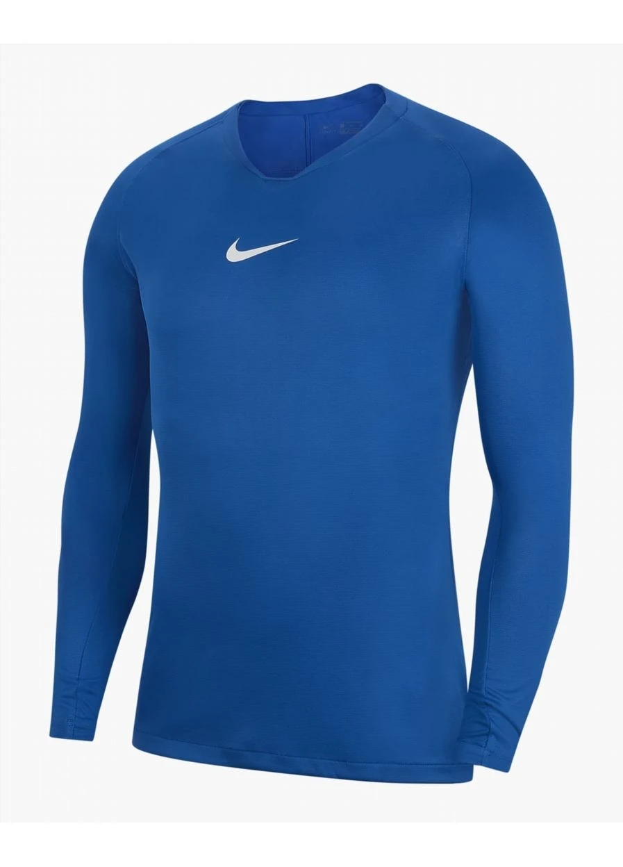 Синий демисезонный лонгслив Nike