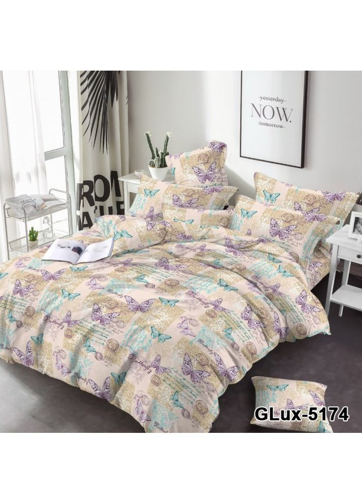 Постельне белье Переписка, бязь Полуторный на резинке Комфорт-текстиль підковдра 145х215 - 1шт, простирадло на резинці 90х200х34 - 1шт, наволочки 70х70 - 2шт (354823365)