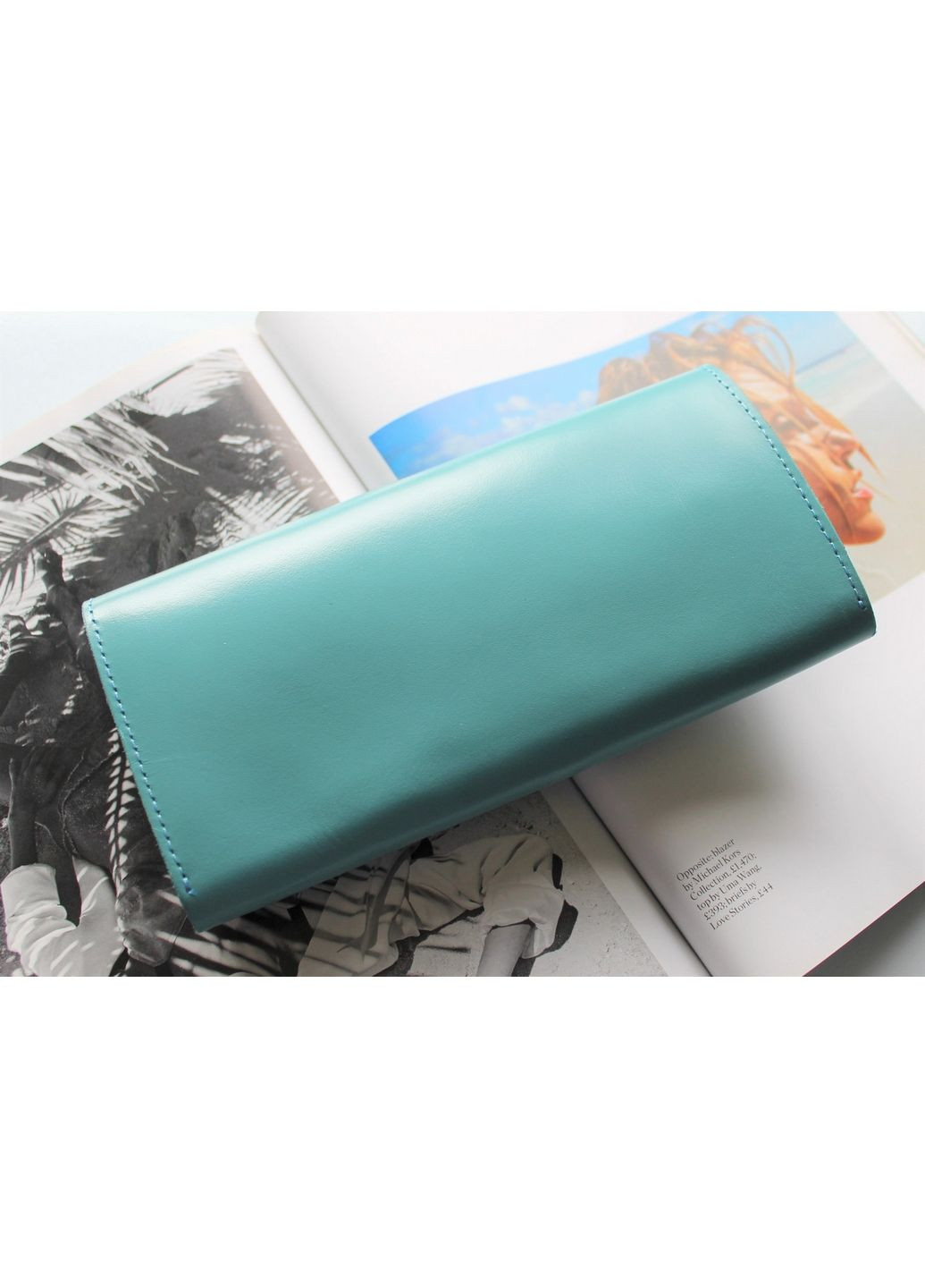 Шкіряний жіночий гаманець ручної роботи 20х10х3 см LeathART (315874888)