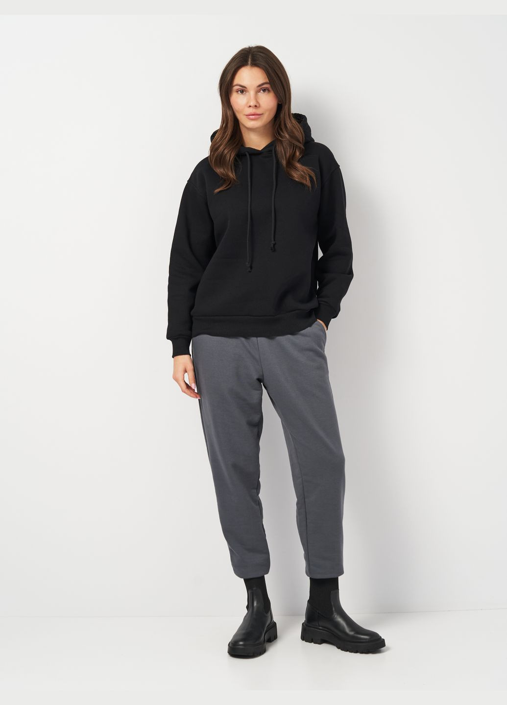 Худи женское утепленное с начёсом Роза (312021805)