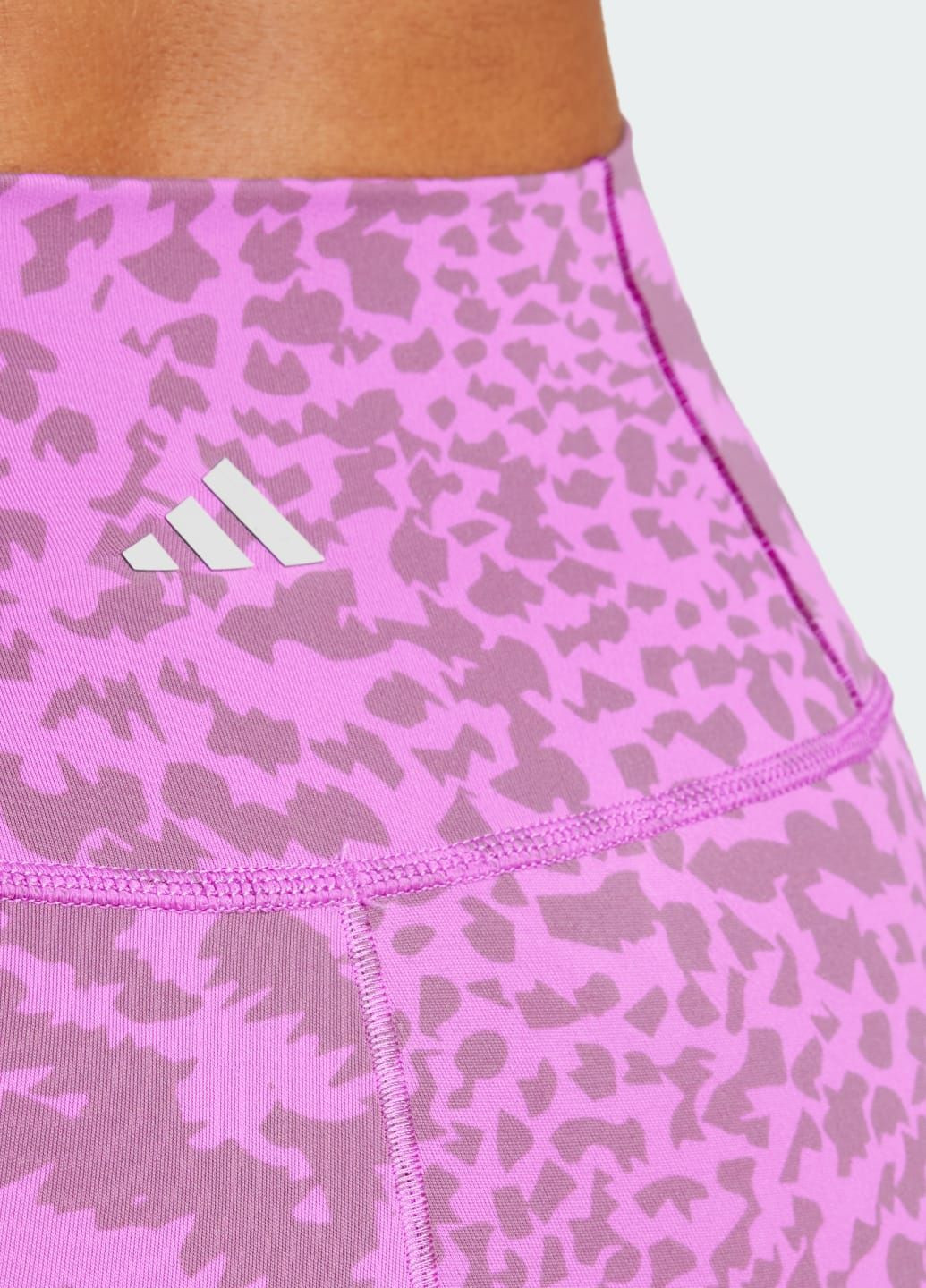 Фиолетовые демисезонные леггинсы all me allover print 7/8 adidas