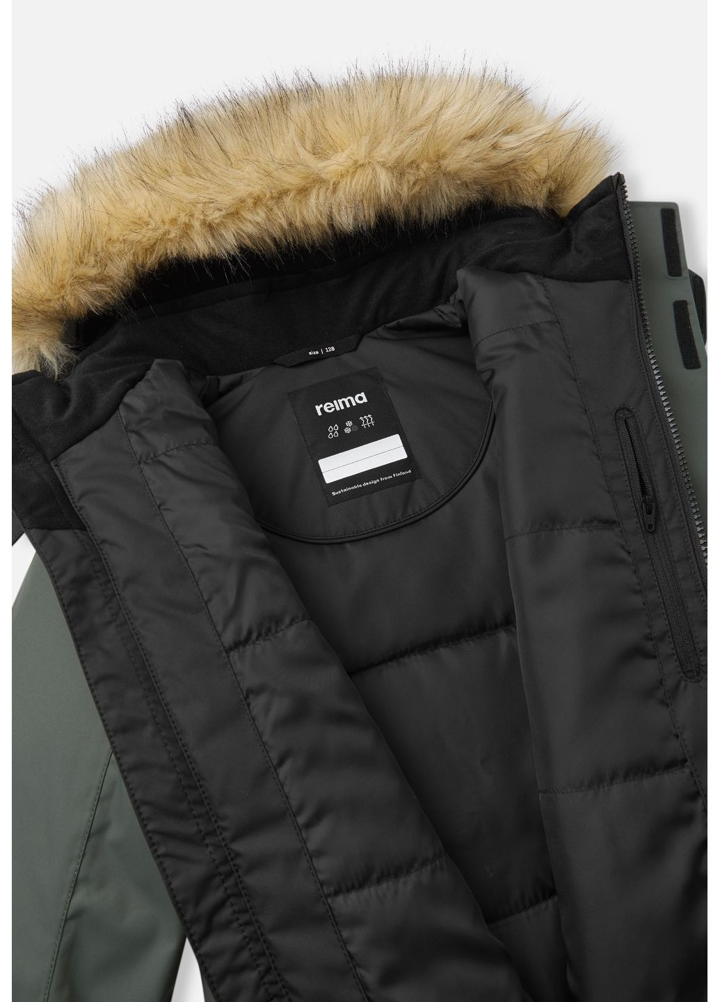 Темно-зеленая зимняя парка зимняя reimatec Reima Naapuri