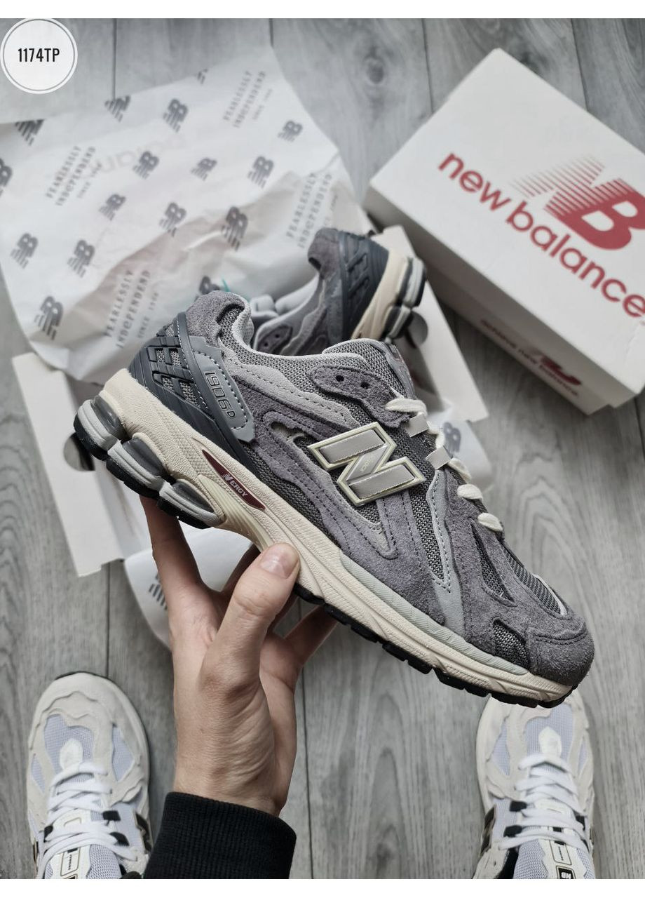 КРОССОВКИ ЖЕНСКИЕ NEW BALANCE 1906R DARK GREY НЬЮ БЕЛАНС 1906R No Brand серые демисезоны (367168842)
