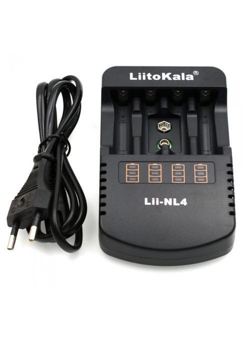 Зарядний пристрій Liitokala Lii-NL4 для пальчикових, мініпальчикових акумуляторів і акумуляторів Крона Zegor (318016348)