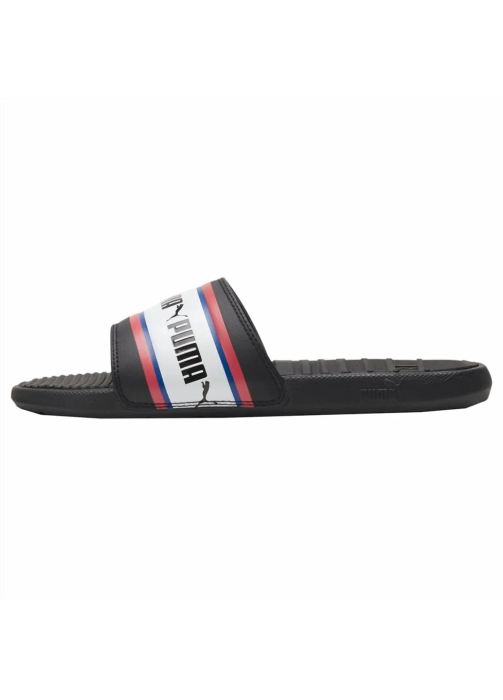 Черные мужские тапочки cool cat stripe repeat slide sandals black 385887-01 Puma