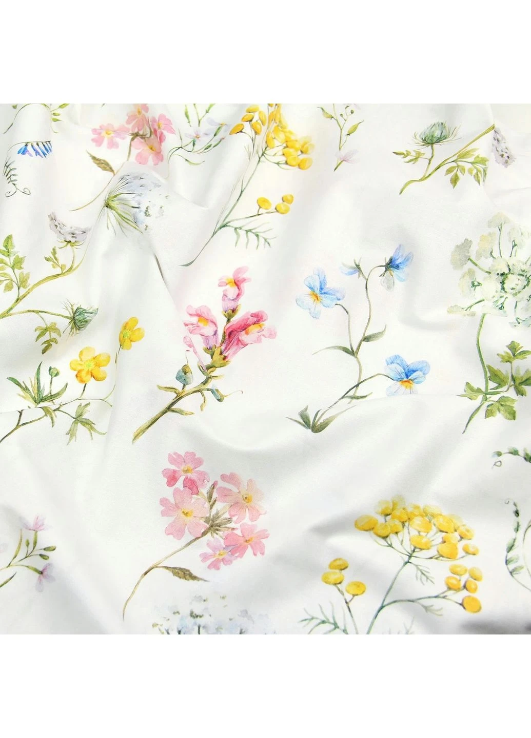 Євро постільна білизна з простирадлом на резинці BOTANIC FLOWERS CS4 (4822052437278) Cosas (393213077)