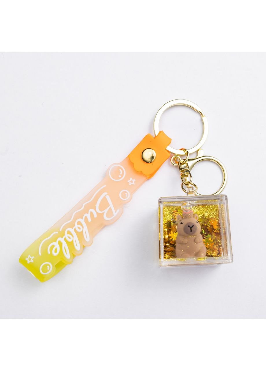 Дитячий брелок Капібара Cube 3.5×3.5×3.5 (см) для ключів, на сумку і рюкзак (рандом) HP-55-34BR Yiwu (370706535)