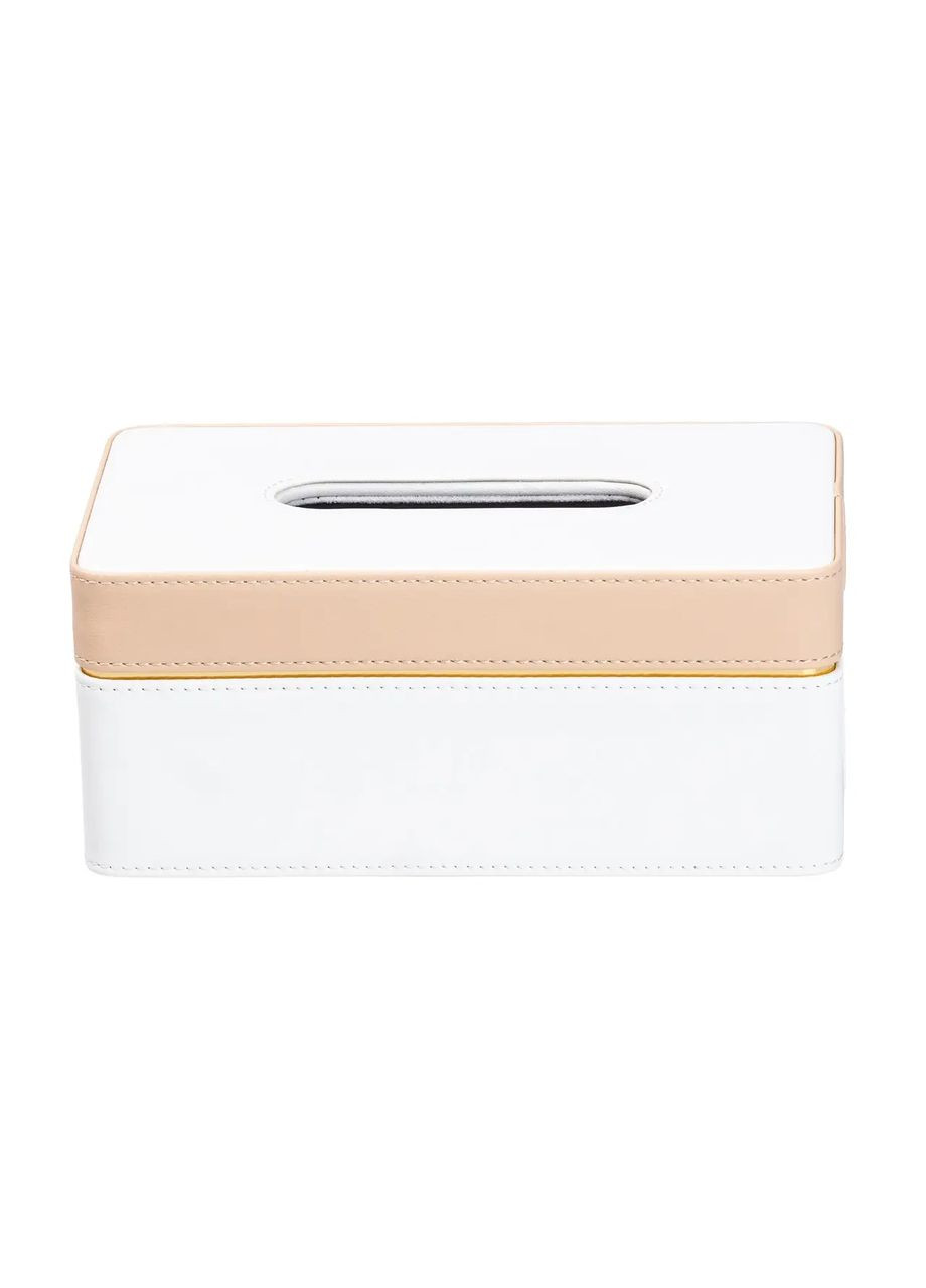 Салфетница из эко кожи для стола белая органайзер для салфеток и сервировки стола ProDobro (364190953)