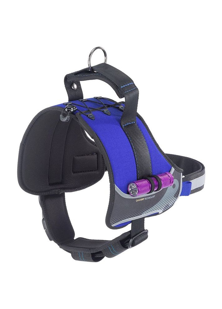 Нагрудная подтяжка из высокопрозрачного нейлона Hercules Р (Ферпласт Геркулес П) XL A: 57 la 71 см - B: 80 sign см 40 мм, Синий Ferplast (315340950)