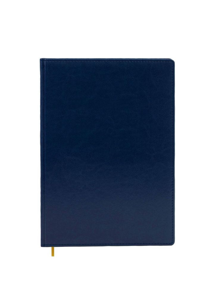 Щоденник недатований А4, синій, 160 аркушів, лінійка, обкладинка штучна шкіра Nebraska Фабрика Поліграфіст (281999757)