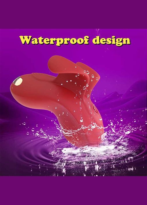 Клитеральный смарт-вибратор на палец Love Spouse Бордовый – Смарт вибраторы No Brand (370611935)