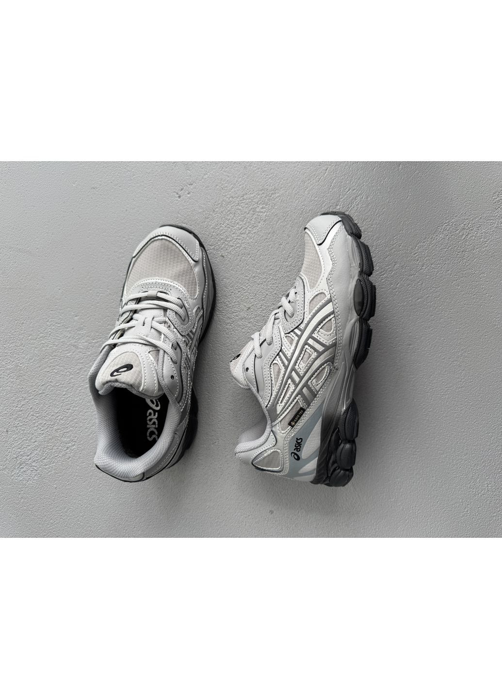 Черные демисезонные кроссовки мужские asics gel-nyc silver / black gore-tex асикс гель нюк No Brand