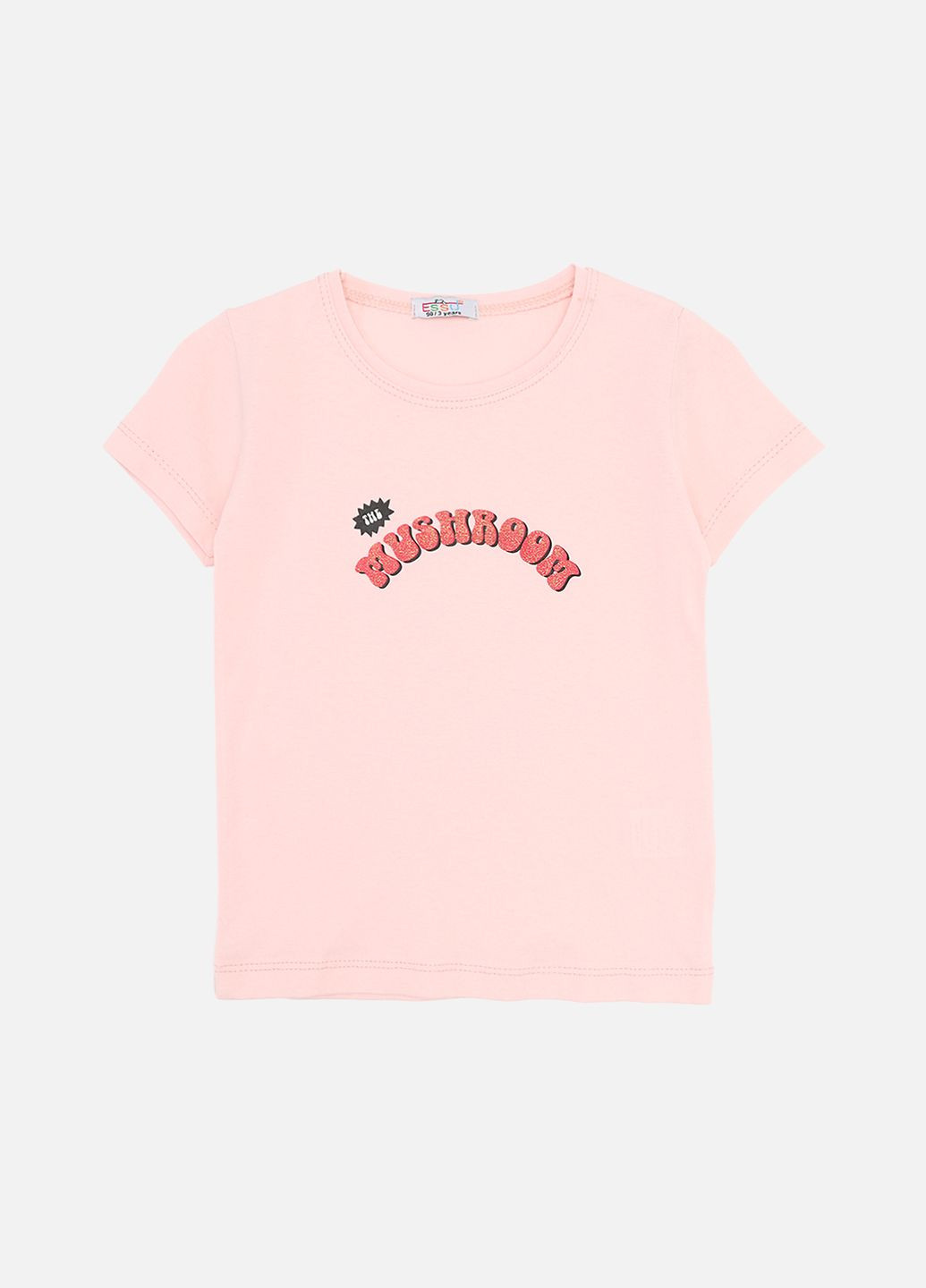 Светло-розовая летняя футболка с коротким рукавом для девочки цвет светло-розовый cb-00273639 Essu