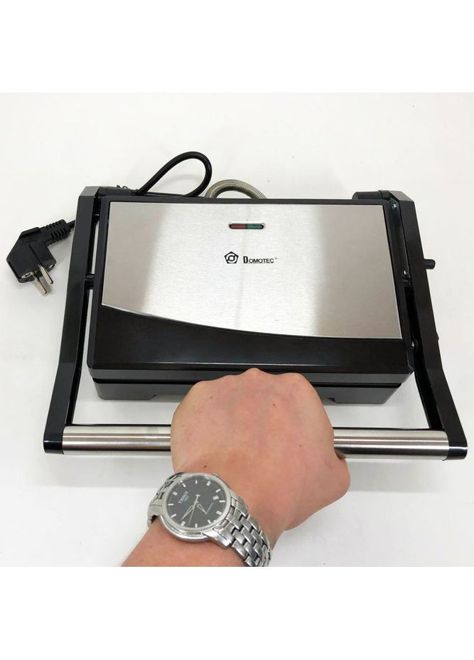 Электрогриль настольный для мяса MS-7708 1000 W, Электрогриль для стейков OJ-934 прижимной гриль Domotec (352770607)