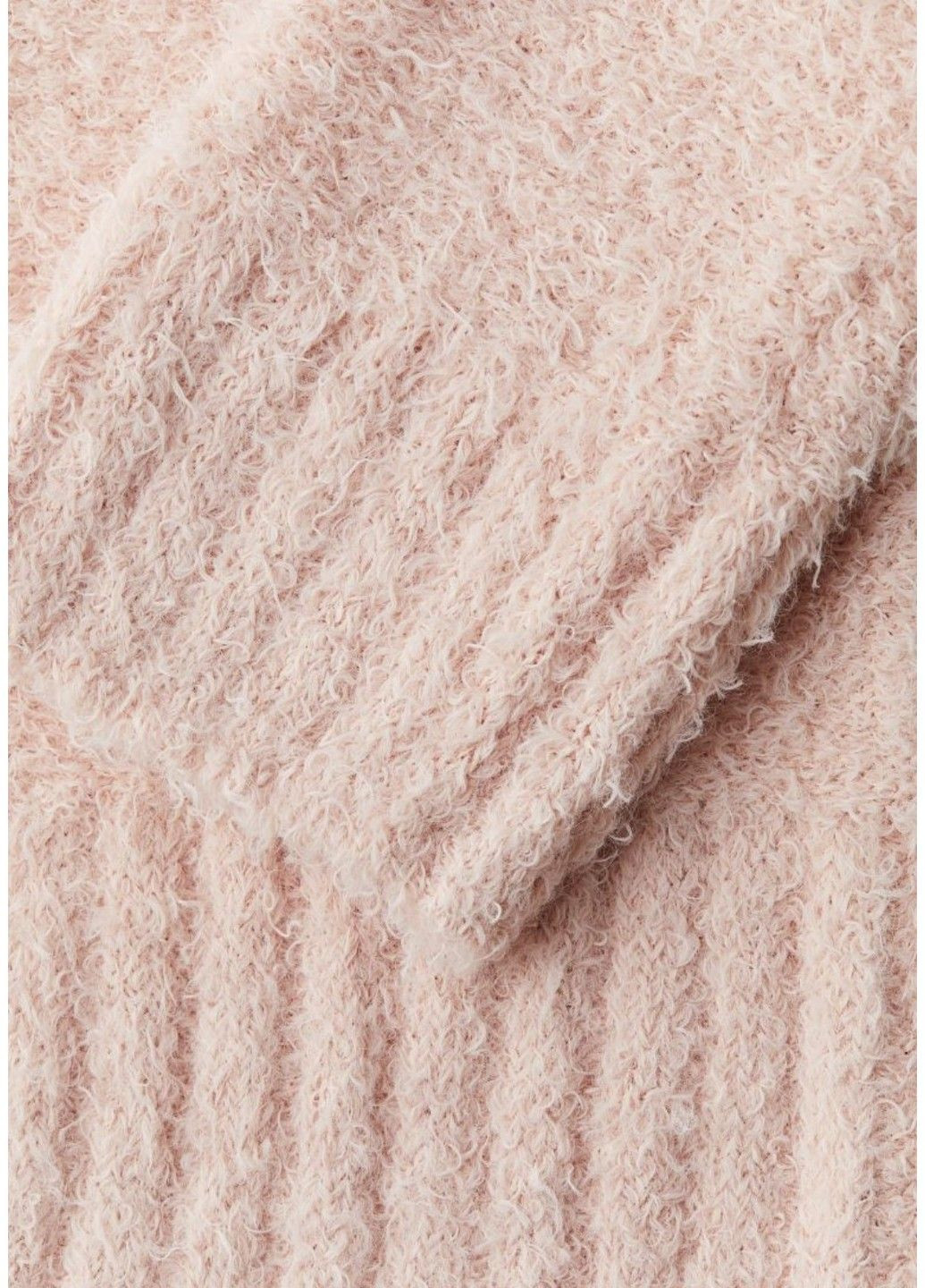 Розовый демисезонный женский свитер из трикотажа шегги н&м (57969) xs розовый H&M