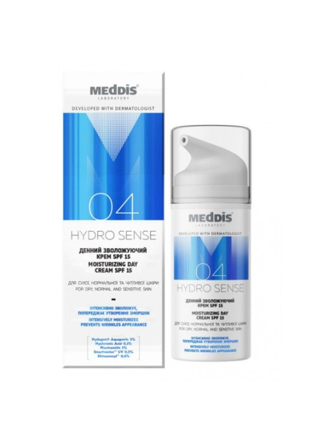 MedDis Дневной увлажняющий крем Hydrosense SPF 15 30 мл — Крем, Украина (322035245)