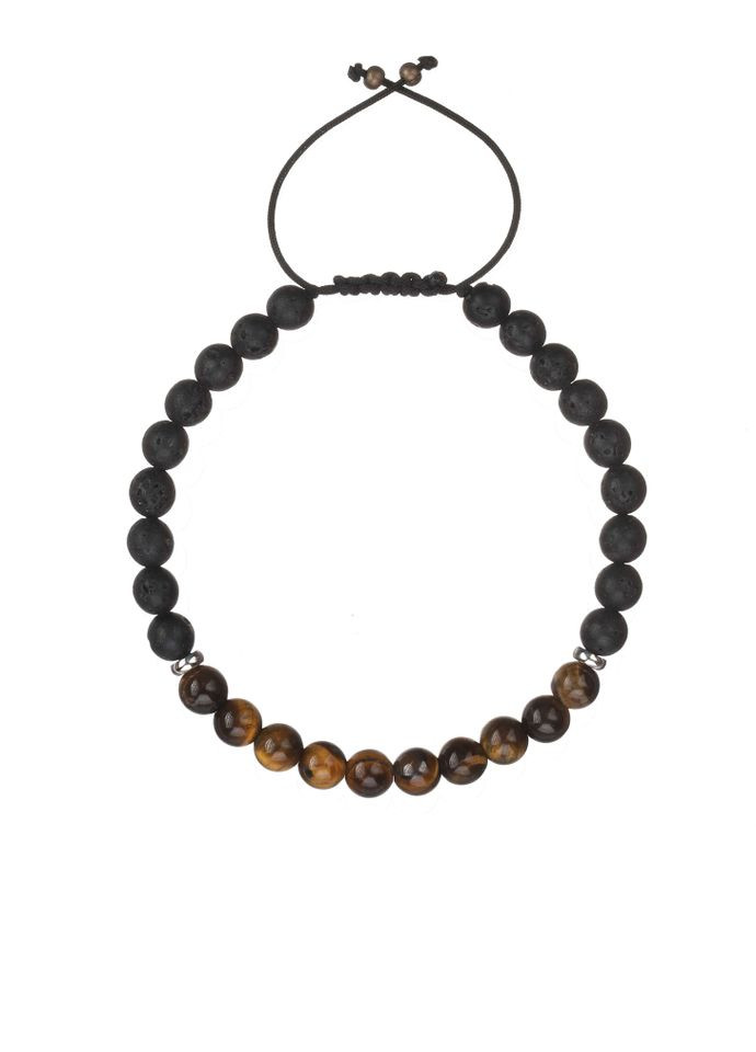 Браслет из вулканического камня и яшмы 4774 LeBijou (367580162)