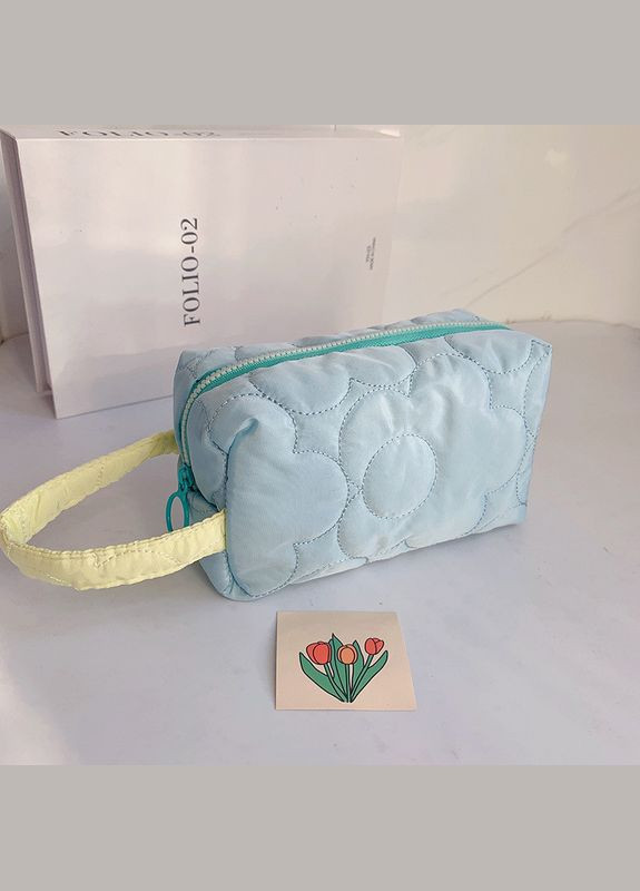 Мягкая косметичка Puff 9.5*7.5*15.5 Голуба (AN0103148) ANbeauty (360768443)