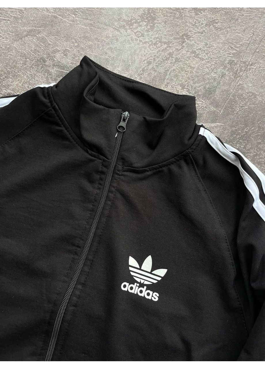 Спортивна кофта Adidas з лампасом на блискавці весна-осінь чоловіча та жіноча No Brand зіпка (361162143)