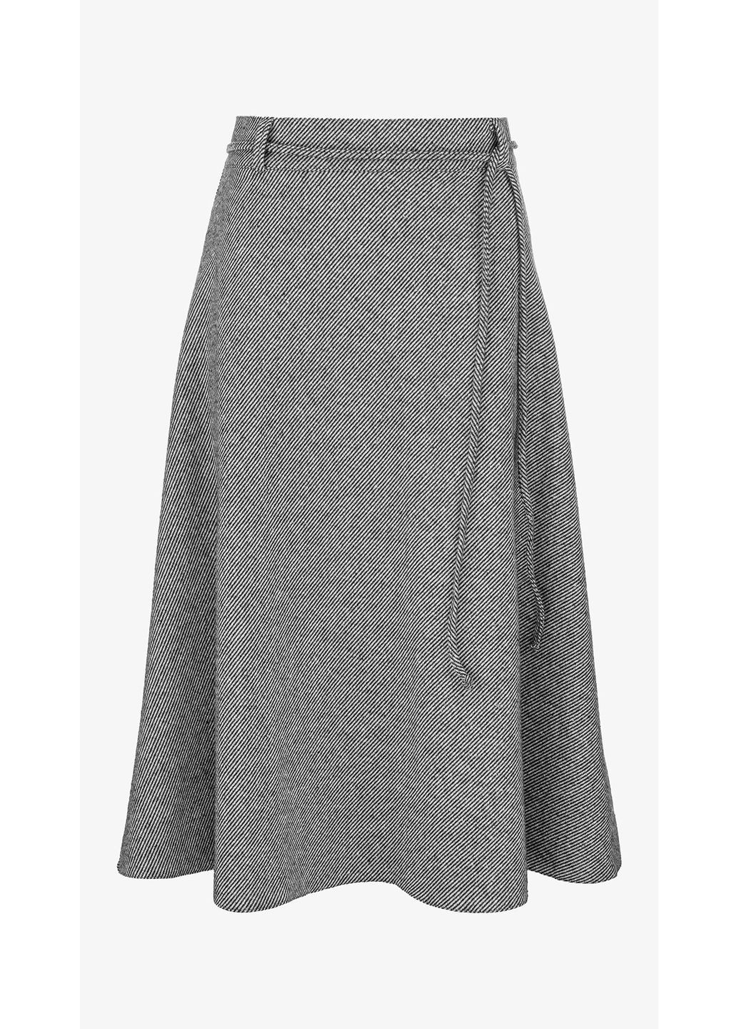 Серая повседневная юбка с узором женская 2219 серый shop (2000989276494) No Brand