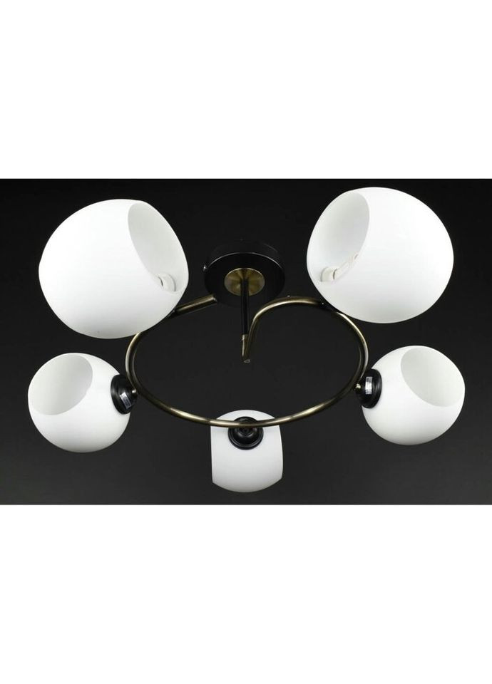 Стельова люстра на 5 лампочок 27423 Бронза 26х62х62 см. Sunnysky (324396527)