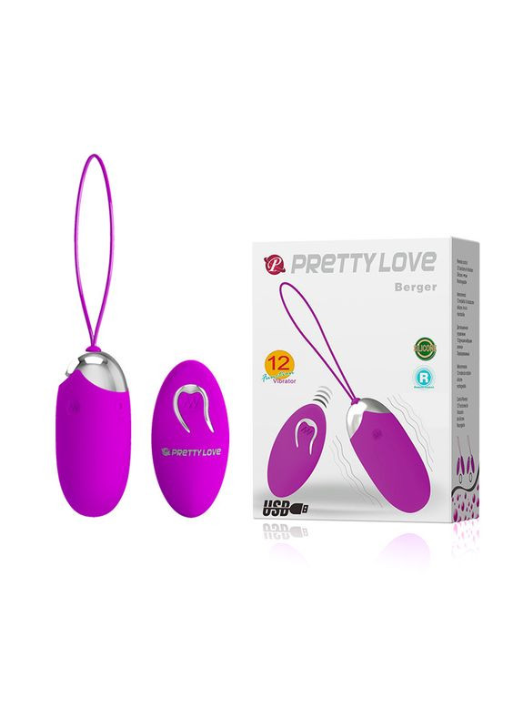 Виброейте - Pretty Love Berger Vibrating Egg Purple Drive LyBaile (322535969)