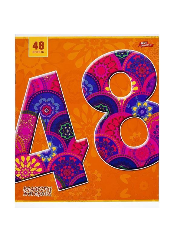 Зошит кольоровий 48 аркушів, клітинка (16 штук в упаковці) (3389) Мрії Збуваються (362425665)