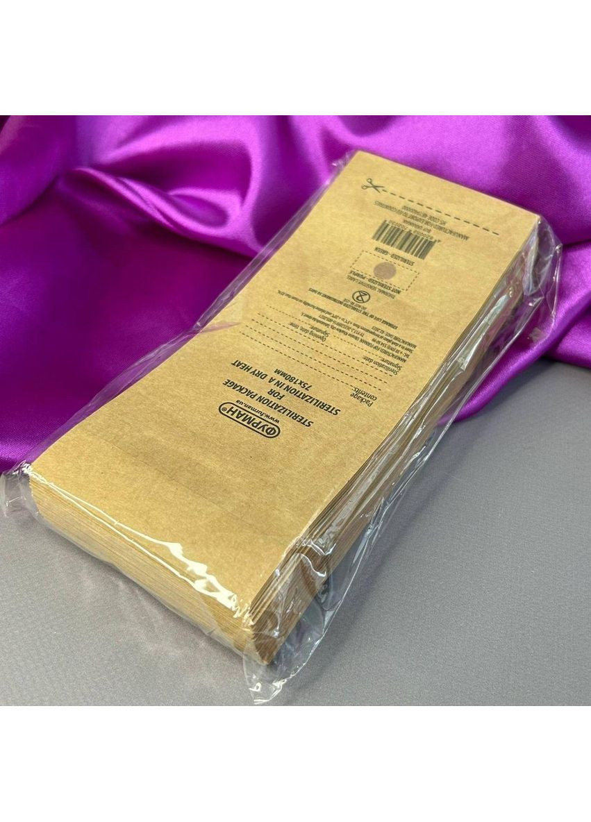 Крафт-пакет для стерилизации 7,5*18см (100шт) Plus-plus (352752101)