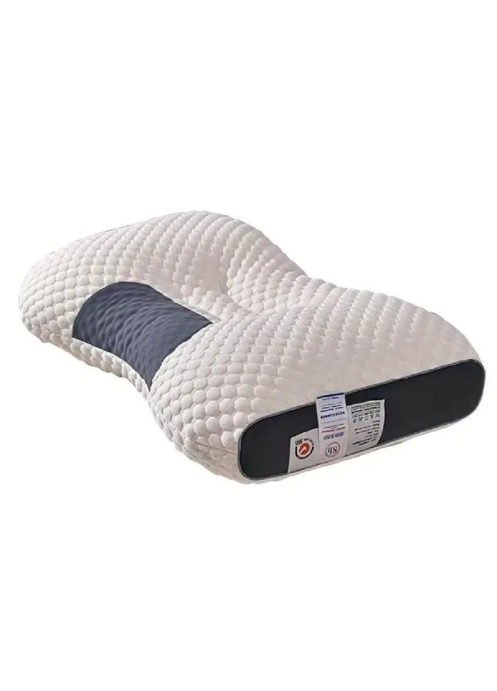 Ортопедическая повседневная гипоаллергенная подушка для здорового сна отдыха полиэстер 63х37х13 см (478072-Prob) Unbranded (302363815)