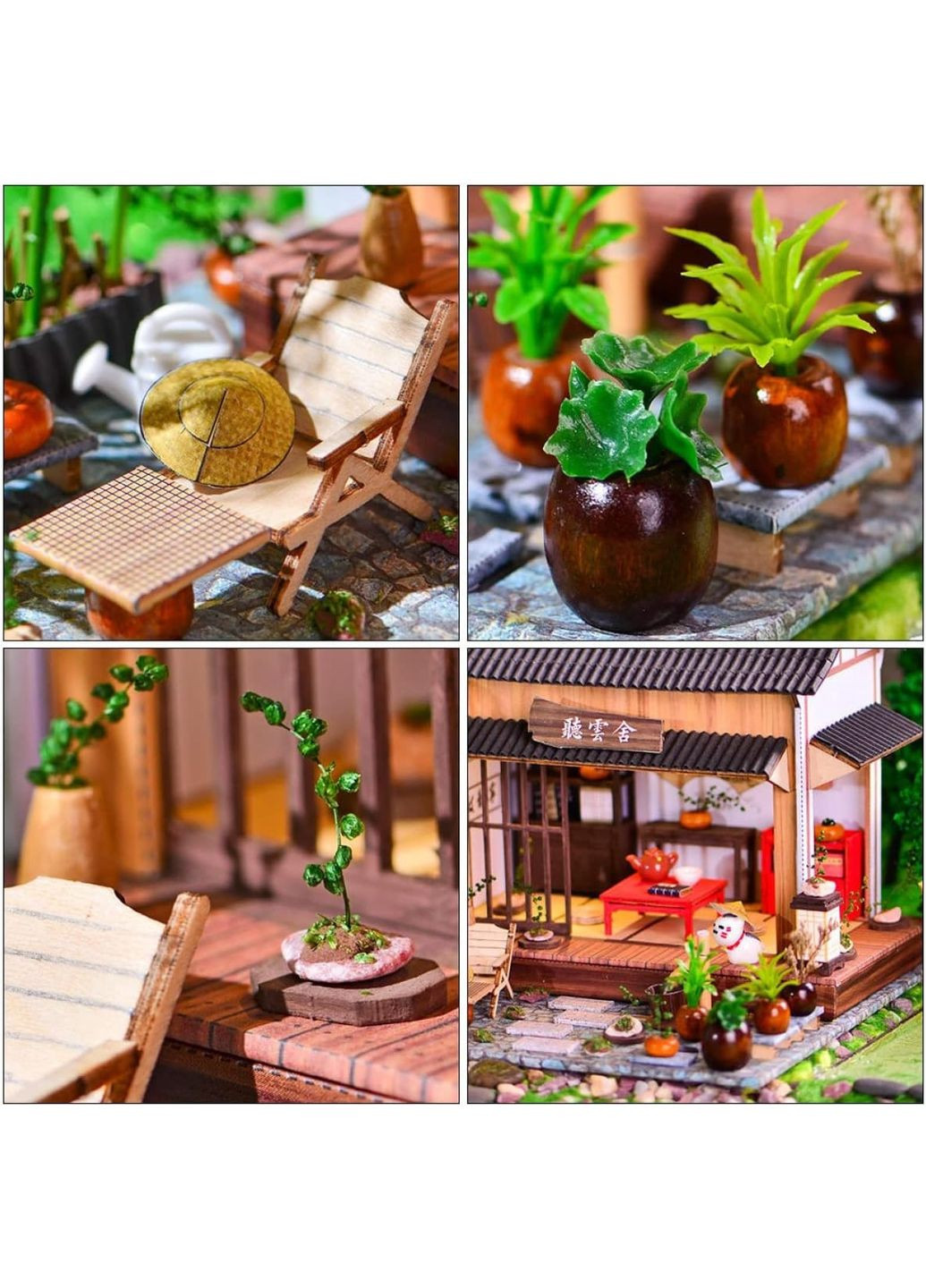 Румбокс Китайский чайный домик Интерьерный конструктор Roombox Chinese Tea House Garden Wooden BM-850 No Brand (362452923)