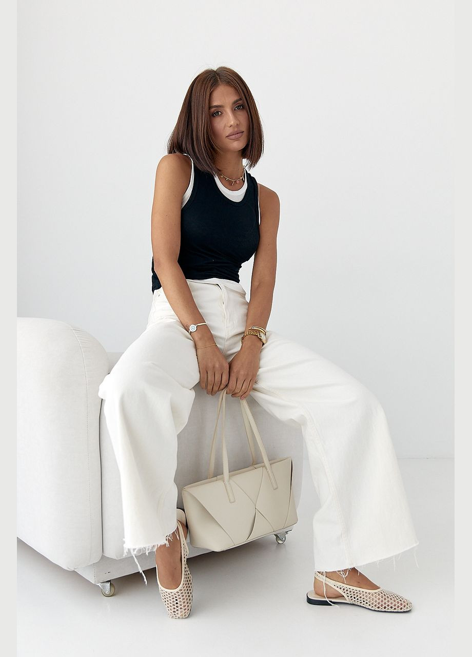 Трикотажна двошарова майка Lurex — 340423336