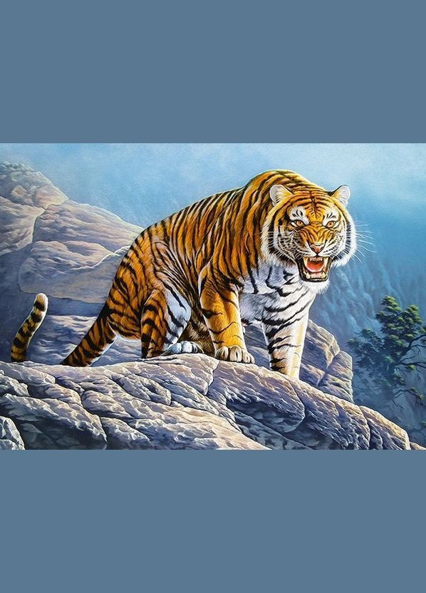 Пазл для детей "Тигр на скалах" (B018451) Castorland (290841536)