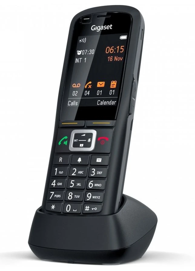 Трубка IP-DECT R700H PRO 1xMicro-USB, 1x3.5 мм роз'єм для гарнітури, DECT, BT, 2.4" кольоровий дисплей, IP65 (649696) Gigaset (383395882)