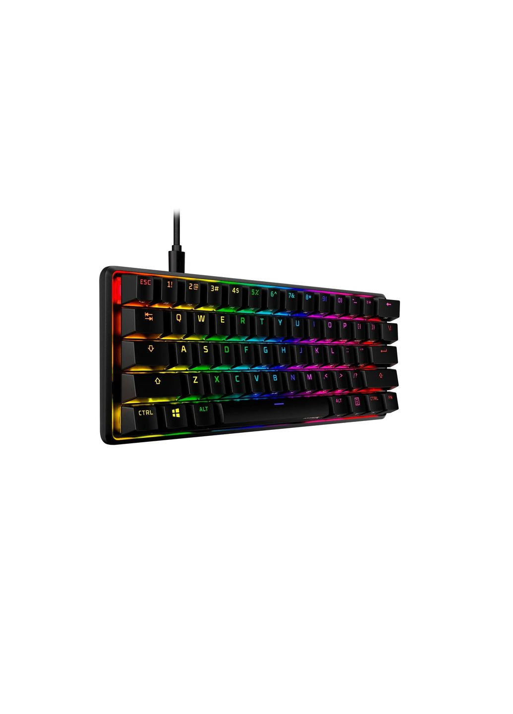 Клавіатура механічна 4P5N4AA Alloy Origins 60 61key, Red, USB-A, EN/UA, RGB, HyperX (362712845)