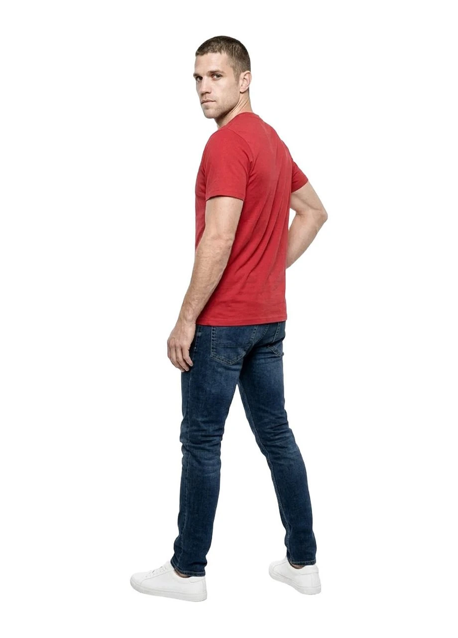 Червона футболка чоловіча logo transparent Lee Cooper