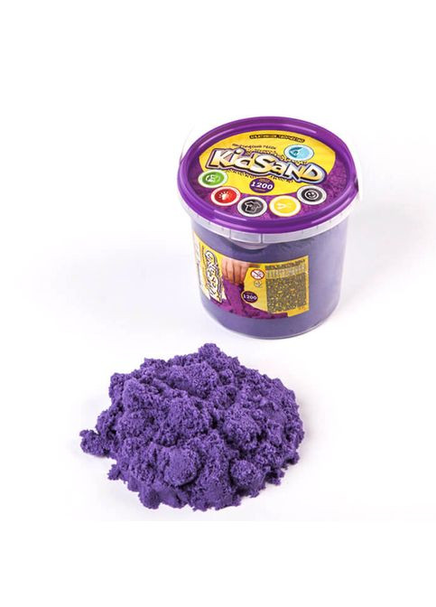 Набір креативної творчості "Кінетичний пісок "KidSand" KS-01-04, 1200 гр Фіолетовий No Brand (316050286)