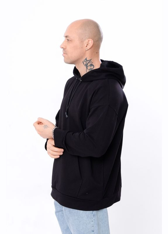 Чорний демісезонний худі чоловічий (p-13604) Носи своє