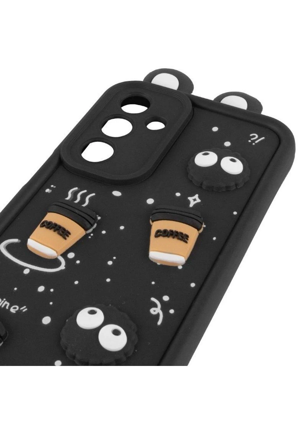 Чехол TPU Toys Case with Ears для Xiaomi Redmi 14C / Poco C75 Black No Brand (383814597)