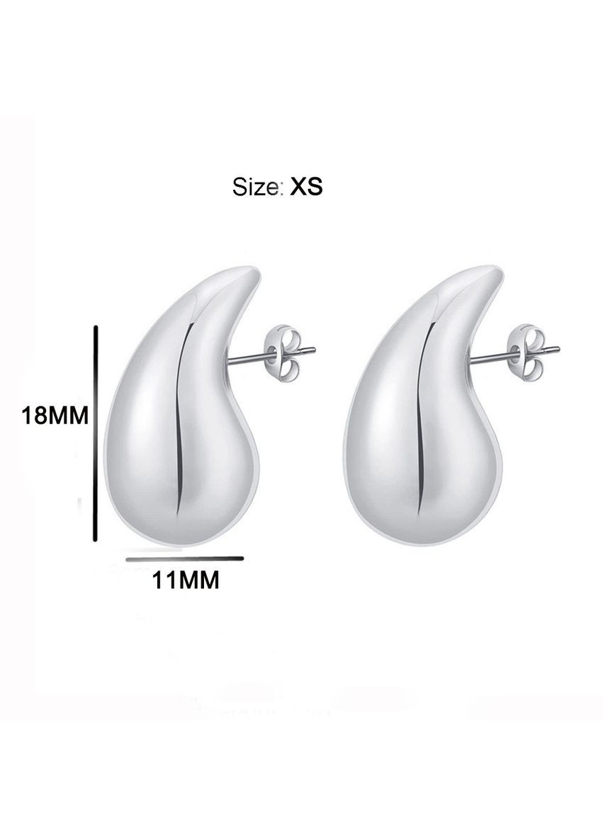 Серьги в форме капли воды под серебро М320224 Jingrong (311314060)