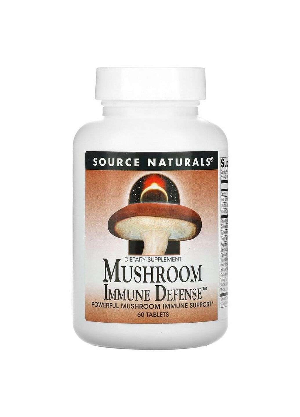 Натуральная добавка Mushroom Immune Defense, 60 таблеток Source Naturals (293418010)