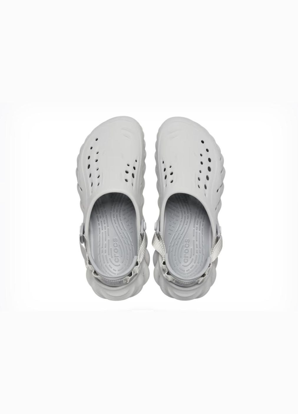 Серебряные сабо echo clog m8w10-41-26.5 см atmosphere 207937 Crocs