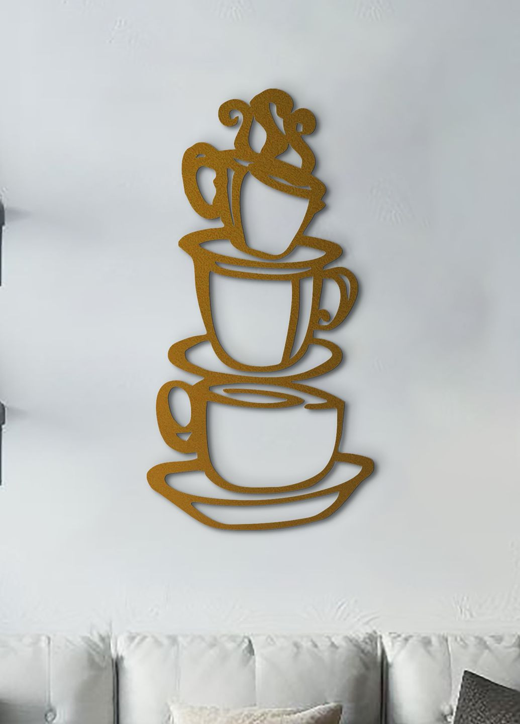 Декоративное панно из дерева, настенный декор для дома "Хороший кофе", картина лофт 60х30 см Woodyard (291843238)